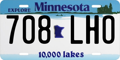MN license plate 708LHO