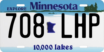 MN license plate 708LHP