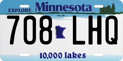 MN license plate 708LHQ