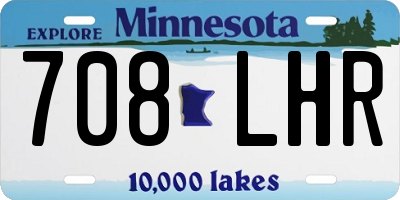 MN license plate 708LHR