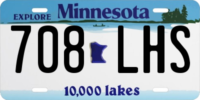 MN license plate 708LHS