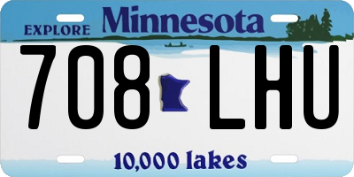 MN license plate 708LHU