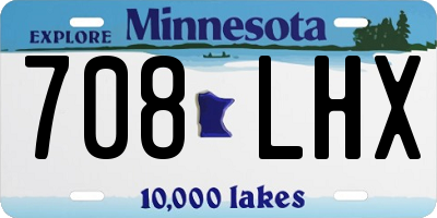 MN license plate 708LHX