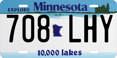 MN license plate 708LHY