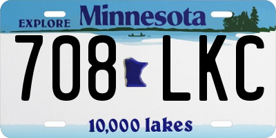 MN license plate 708LKC