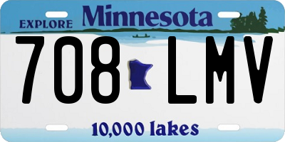 MN license plate 708LMV