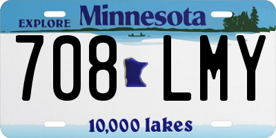 MN license plate 708LMY