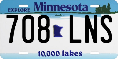 MN license plate 708LNS