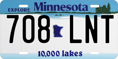 MN license plate 708LNT