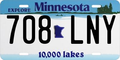 MN license plate 708LNY