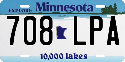 MN license plate 708LPA