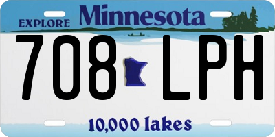 MN license plate 708LPH