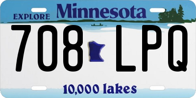 MN license plate 708LPQ