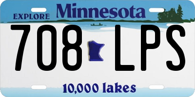 MN license plate 708LPS