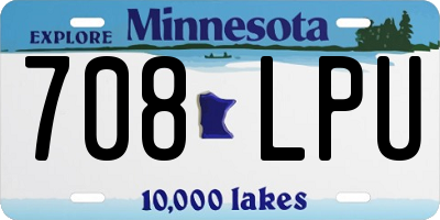 MN license plate 708LPU