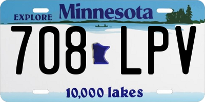 MN license plate 708LPV