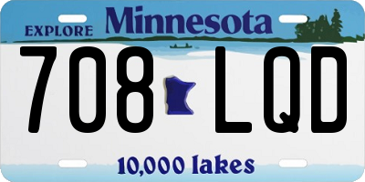 MN license plate 708LQD