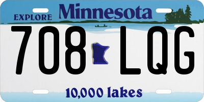MN license plate 708LQG