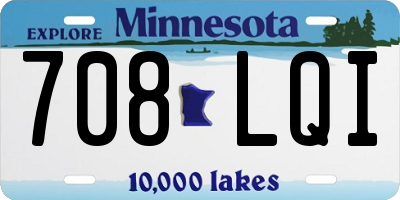 MN license plate 708LQI