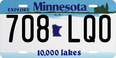 MN license plate 708LQO