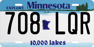 MN license plate 708LQR