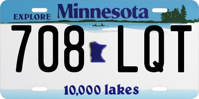 MN license plate 708LQT