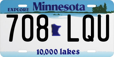 MN license plate 708LQU