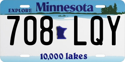 MN license plate 708LQY