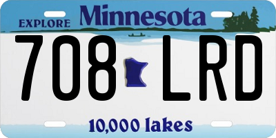 MN license plate 708LRD