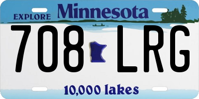 MN license plate 708LRG