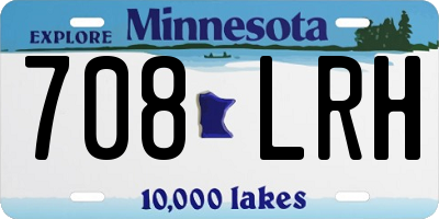 MN license plate 708LRH