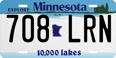 MN license plate 708LRN