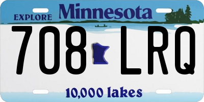 MN license plate 708LRQ