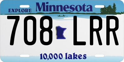 MN license plate 708LRR