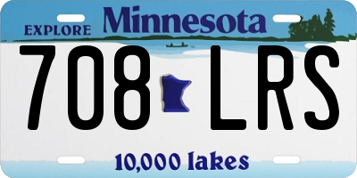 MN license plate 708LRS