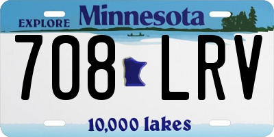 MN license plate 708LRV