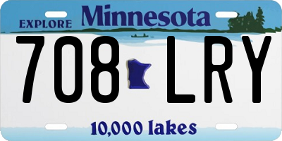 MN license plate 708LRY