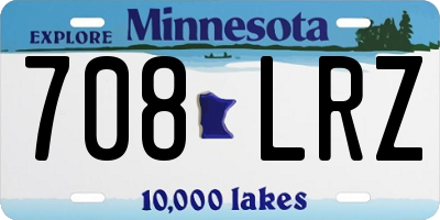 MN license plate 708LRZ