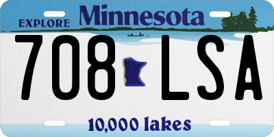 MN license plate 708LSA