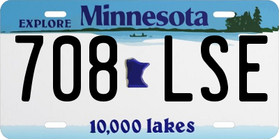 MN license plate 708LSE