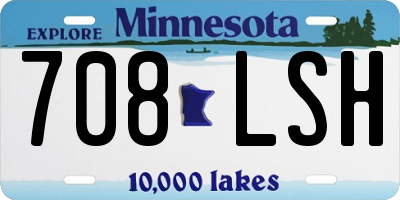 MN license plate 708LSH