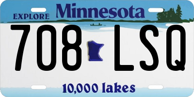 MN license plate 708LSQ