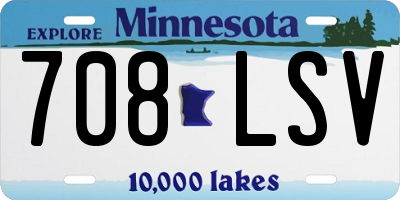MN license plate 708LSV