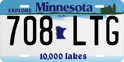 MN license plate 708LTG