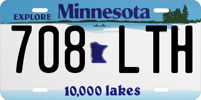 MN license plate 708LTH