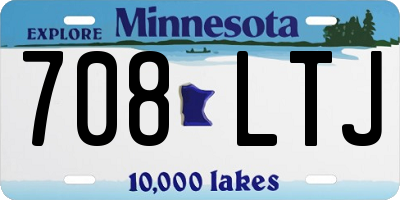 MN license plate 708LTJ