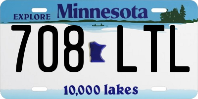 MN license plate 708LTL