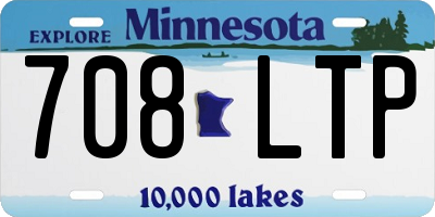 MN license plate 708LTP
