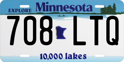 MN license plate 708LTQ