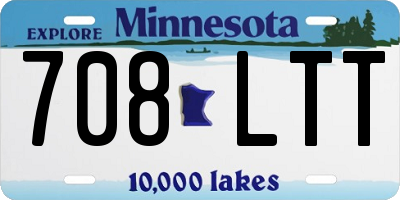 MN license plate 708LTT